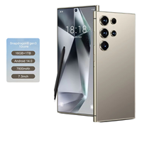 Smartphone Android S25 Ultra+ 2025, design pliable, appareil photo 108MP, double SIM, version mondiale CDMA, GPS, écran OLED, 5G, stockage 1 To