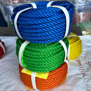 Corde Telstra haute résistance 6mm polypropylène bleu jaune tresses torsadées à 3 et 4 brins pour le transport-Fabriqué en Inde - Product Image 1