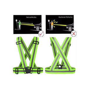 เข็มขัดนิรภัยสะท้อนแสงแบบปรับได้น้ำหนักเบาสำหรับการวิ่งตอนกลางคืน เดิน ปั่นจักรยาน เพื่อความปลอดภัยส่วนบุคคล - Product Image 6