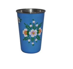 Verre à boire personnalisé en acier inoxydable avec impression en émail attrayante fait à la main meilleure vente fabrication en Inde - Product Image 5