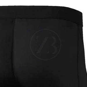 Shorts de compression élastiques respirants de taille moyenne pour hommes de haute qualité, style décontracté à motif solide, vente en gros bon marché - Product Image 6