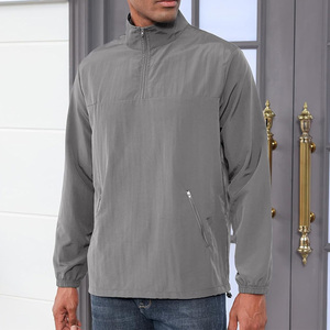 Veste personnalisée quart de fermeture éclair pour hommes avec toutes les options de personnalisation, y compris le logo impression broderie étiquette et fabrication OEM - Product Image 3