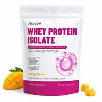 Proteína de Suero de Leche en Polvo Premium con Sabor a Caramelo Sin Azúcar para Entrenamiento Diario, Fabricada por Contratista