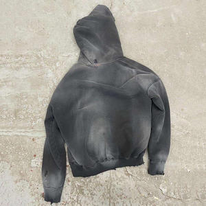 Sweats à capuche surdimensionnés délavés à l'acide personnalisés hommes déchirés surdimensionnés Vintage poids lourds sweats à capuche pour hommes, sweats à capuche pour hommes - Product Image 2