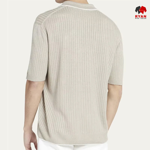 Chemises pour hommes grande taille anti-rides à manches courtes de haute qualité - Viscose/Polyester léger, vente en gros - Product Image 2