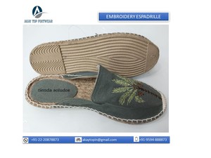 Alpargata bordada en lienzo para mujer y niña, plantilla estampada a la moda, parche disponible en diferentes colores y tamaños, novedad de 2023 - Product Image 4