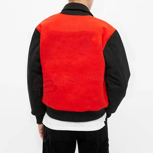 Chaqueta Bomber Varsity de estilo universitario para hombre, parche bordado, detalle de contraste, soporte de invierno, chaqueta Varsity personalizada para hombre - Product Image 5