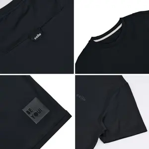 Haut de gymnastique T-shirt de gymnastique pour hommes Coupe ample écologique Haut d'entraînement léger et respirant pour les amateurs de fitness - Product Image 5