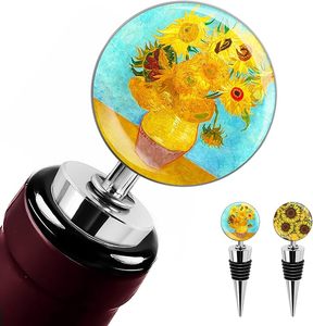 Étonnants bouchons de bouteille de vin en acier inoxydable pour bar cadeau, fête de vacances ou mariage - Product Image 2