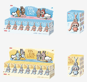 100% 正規品 Labubu ラブブ V1 マカロン V2 お座り V3 エナジー全開 ビニール プラッシュ フィギュア キーホルダー ペンダント ミステリー ブラインドボックス - Product Image 5