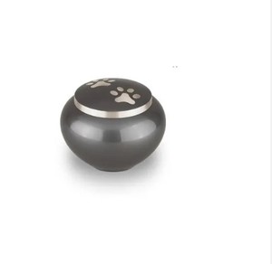 LATÓN ODYSSEY MONOPATA PET URNA CENIZA NEGRO HERMOSO TONO PATA CREMACIÓN URNA - Product Image 2