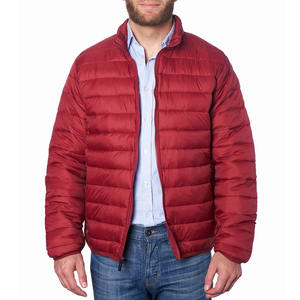 Chaqueta acolchada de invierno de lona con capucha para hombre personalizada de gran tamaño impermeable transpirable peso ultraligero cierre de cremallera - Product Image 6