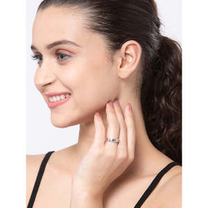 Anillos de Plata de Ley 925 de Primera Calidad para Mujer, Chapados en Rodio con Incrustaciones de Circonio, Joyería de Boda para Hombre - Product Image 3