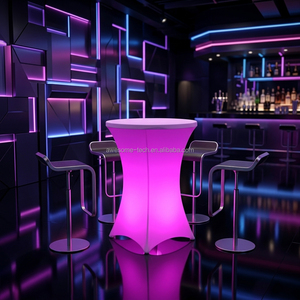 Tavolo da Cocktail LED Pieghevole e Luminoso, Ideale per Ristoranti all'Aperto, Hotel, Banchetti, Feste, Noleggi - Product Image 4