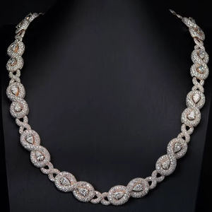 Chaîne à maillons cubains en moissanite plaqué rhodium Cadeau d'anniversaire de mariage pour hommes Bijoux glacés à coupe ronde de 14mm en argent sterling 925 - Product Image 1