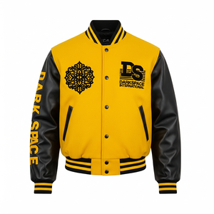 Personnalisable Nouveau Design Varsity Jacket Chenille Broderie Durable Matériau Chaud Manches en Cuir Support en Métal Hiver Avant - Product Image 1