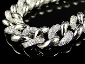 Luxury Jewlery Hip Hop Style Iced Out VVS Round Brilliant Cut Moissanite Diamond In S925 <b>Silver</b> Miami Cuban Link <b>Chain</b> for <b>Men</b> - Product Image 3