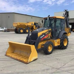 Potente Cargadora John Deere 410L Usada de 2023, Retroexcavadora John Deere de Segunda Mano en Existencia, Alta Calidad y Buen Rendimiento - Product Image 1