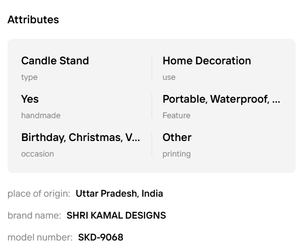 Candelabro de Metal y Aluminio de la Mejor Calidad con Forma de Caballo, Centro de Mesa y Estatua de Animal para Ocasiones Navideñas - Product Image 2