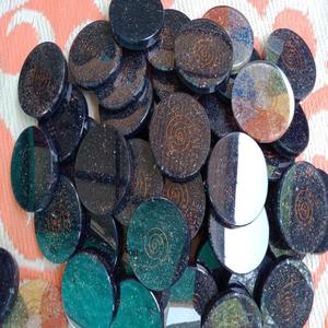 Vente en gros de pierre de guérison en cristal naturel symbole de matrone orgonite orgone pierre précieuse tranche sous-verre pour la décoration - Product Image 3