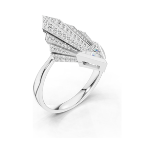 Bague pour femme en diamant de laboratoire 0,577 CT, clarté VVS-VS EF, or 18 carats, 14 carats, 10 carats et argent 925, or rose, or jaune, or blanc - Product Image 4