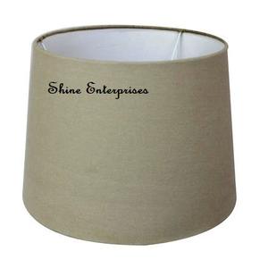 Abat-jour mural d'extérieur avec anneau en émail blanc et cadre pour abat-jour cylindrique en tissu coton blanc - Product Image 3