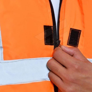 Sweat à capuche de sécurité réfléchissant pour hommes veste de sécurité de protection ignifuge haute visibilité à vendre vente en gros OEM - Product Image 5