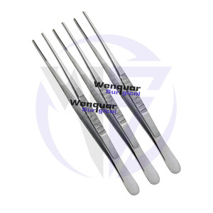 Pince dentaire manuelle vétérinaire en acier inoxydable atraumatique Debakey 6 pouces, prix direct d'usine Wenquar - Product Image 1