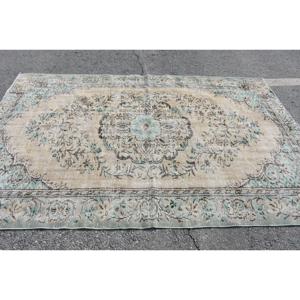 Alfombra Turca de 5.5x8.3 pies (169x254 cm), Alfombra Azul Vintage del Suroeste - Product Image 3