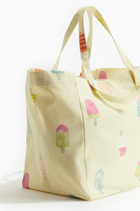 Bonita bolsa de compras de algodón con estampado Azo-Free de moda, ecológica, 100% algodón, automango, Material de lona de tasa competitiva - Product Image 3