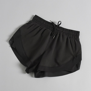 Kadın spor salonu için atletik çalışır şort toptan koşu şort 2 in 1 çift katmanlı şort naylon kadın atletik giyim - Product Image 6