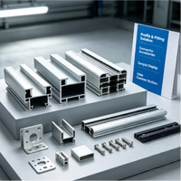 Profilé d'extrusion en aluminium industriel avec accessoires d'assemblage pour machines