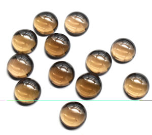 Cabochon rond en Quartz fumé naturel certifié IGI 3 mm calibré cristaux de pierres précieuses en vrac opale pour la fabrication de bijoux à bricoler soi-même - Product Image 6