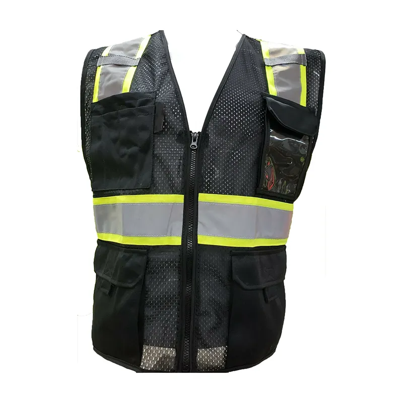 Alta qualidade fabricante Segurança Reflective Vest para Running Ciclismo Vest Oi Vis Construção Vest