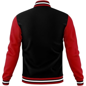 Chaqueta de Béisbol Personalizada de la Mejor Calidad, Nueva Moda, con Estampado Personalizado, Cuello Alto, Logotipo Frontal, Chaqueta Varsity para Hombre FINER THREADS Transpirable - Product Image 2