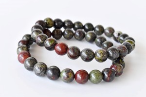 Attractive 8mm African Blood Stone Round <b>Beaded</b> <b>Bracelet</b> Premium Healing <b>Bracelet</b> For Fashion Jewelry Meditation - Product Image 4