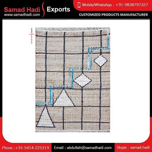 Vente chaude Simplifier Home Tapis brodés en plastique recyclé en fil PET lavable en machine pour le style pour la prière ou l'espace de la chambre - Product Image 6