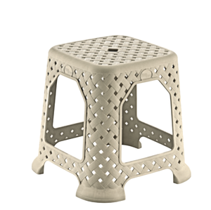 Taburete de plástico de ratán convertible ligero, otomana apilable de construcción robusta para uso doméstico en interiores y exteriores - Product Image 4