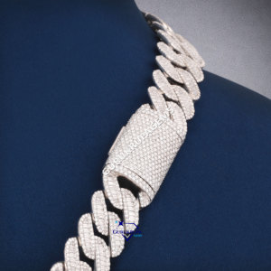 Personalizado 925 Plata fina laboratorio cultivado diamante colgantes y dijes VVS Hip Hop Iced Out Logo nombre colgante regalos para hombres - Product Image 5