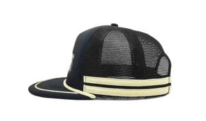 Sombreros de camionero de malla de espuma con logotipo bordado personalizado de fábrica de Vietnam, Gorras de Hip Hop de perfil alto de 5 paneles con gorra Snapback de cuerda - Product Image 3