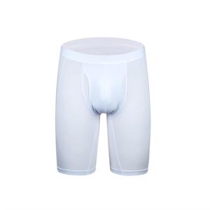 Ropa interior larga de secado rápido transpirable de alta calidad para hombre, calzoncillos bóxer de tiro alto con logotipo personalizado, algodón de bambú sin costuras Sexy - Product Image 6