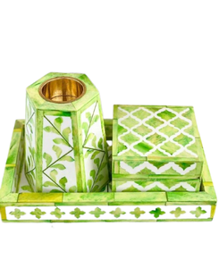 Quemador de incienso árabe tradicional, quemador eléctrico con incrustaciones de hueso de madera, Bakhoor Ramadán para regalo de quemador, características perfumadas - Product Image 2