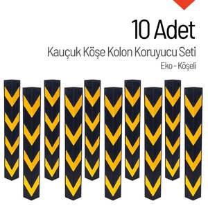 Lot de 10 protections d'angle concaves écologiques pour parkings et ascenseurs - Product Image 6