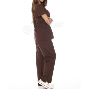 ชุดยูนิฟอร์มโรงพยาบาลผ้าฝ้าย100% ชุดขัดทางการแพทย์ผ้ายืดแบบยูนิเซ็กซ์ - Product Image 3