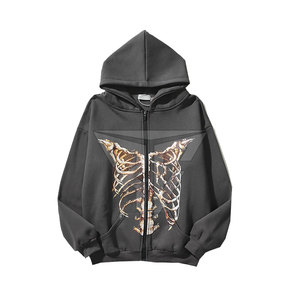 Meilleurs sweats à capuche pour hommes, personnalisables avec logo, impression DTG, en polyester et coton molletonné, design uni avec fermeture éclair, pour l'hiver, taille adulte - Product Image 1