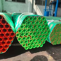 Tuyau composite en acier Q235B enduit de résine époxy EP pour système d'incendie, résistant à la corrosion, pour utilisation interne et externe.