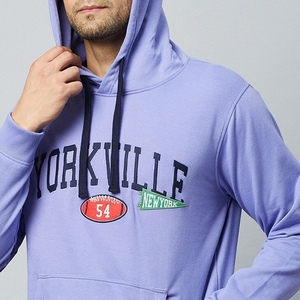 Sudadera con Capucha para Hombre, 100% Algodón, Transpirable, con Estampado, Color Sólido, Invierno, de Alta Calidad - Product Image 3