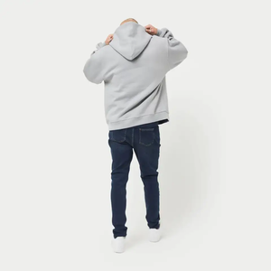Sweat à capuche surdimensionné 100% coton de haute qualité pour hommes mode de rue col montant personnalisé avec motif solide vêtements de rue d'hiver - Product Image 4
