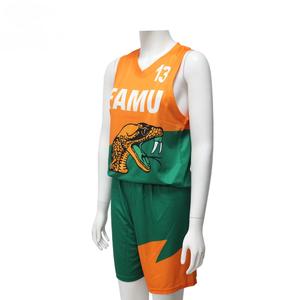 Ensemble de maillots de basket-ball respirants à séchage rapide 100% polyester sans manches, vêtements de sport, maillots de basket-ball universitaires pour l'entraînement - Product Image 6