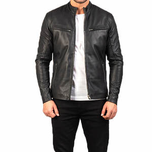2026 High Quality Best Design Leather <b>Jacket</b> OEM Customized Winter Thick <b>Summer</b> Washable 100% Cotton <b>Men</b> Leather <b>jacket</b> for <b>men</b> - Product Image 1